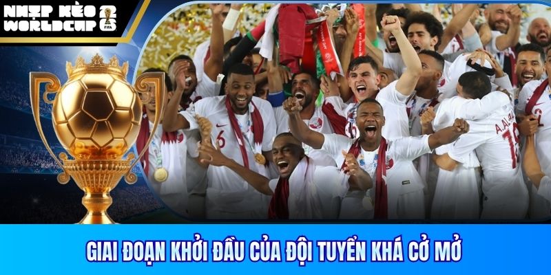 Giai đoạn khởi đầu của đội tuyển khá cở mở