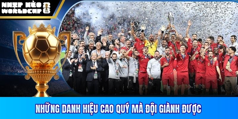 Những danh hiệu cao quý mà đội giành được