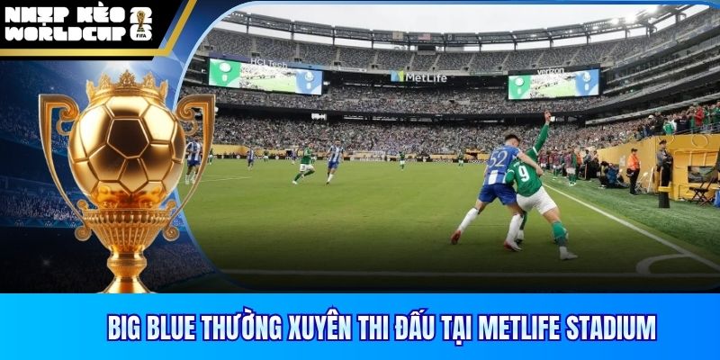 Big Blue thường xuyên thi đấu tại MetLife Stadium